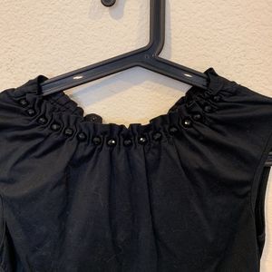 Dolce & Gabbana Tops - D&G Dolce and Gabbana Black cinch neck top blouse Dolce & Gabbana Tops - D&G Dolce and Gabbana Black cinch neck top blouse